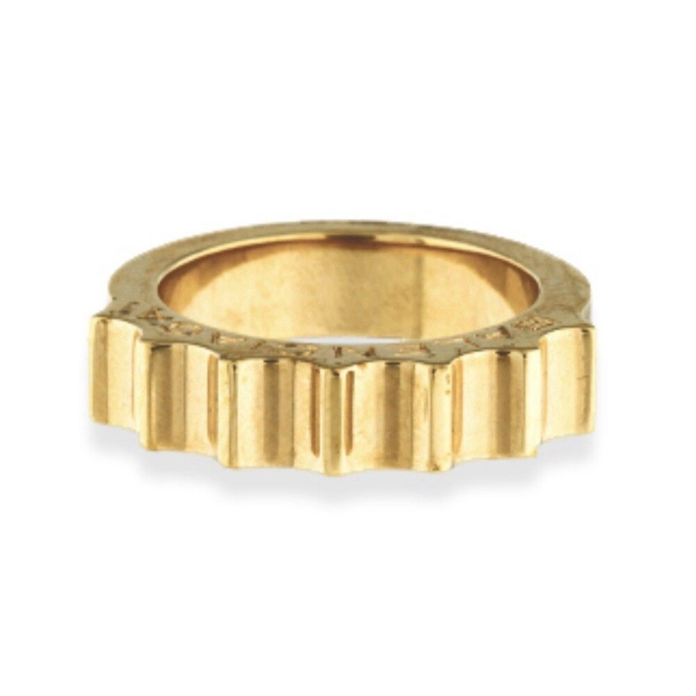 Balenciaga Gold Spiked Ring BB Size 6.25 w/Box & COA